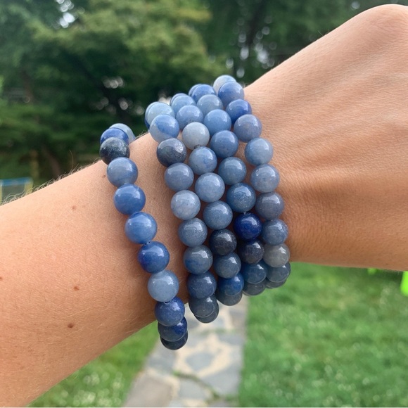 Blue Aventurine 8mm bracelet - Picture 3 of 3
